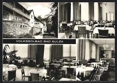 AK Bad Sulza, Wismut-Sanatorium mit Speiseraum