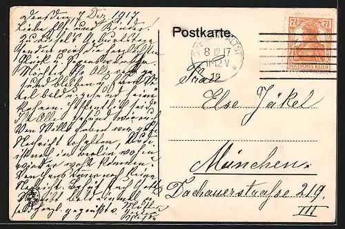 AK Betrunkener Erpel wird von seiner Ente mit gutmütigem Spott empfangen