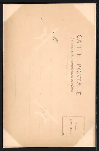 AK Zeitung L`Aurore, Dame in Tunika