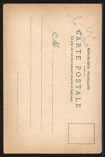 AK Zeitung La Petite Gironde, Hübsche Bäuerin bei der Kornernte