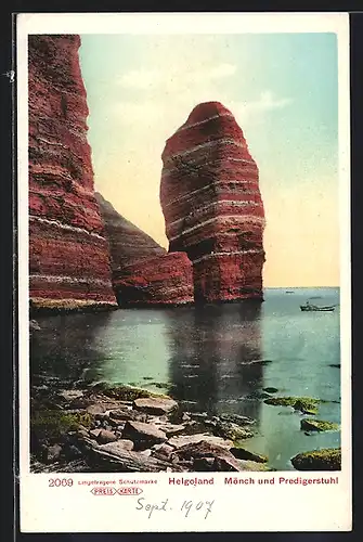 AK Helgoland, Mönch und Predigerstuhl