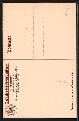 AK General Karl Litzmann, Halbportrait in Uniform