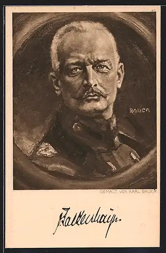 AK Portrait General von Falkenhayn