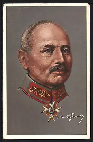 AK Portrait Generaloberst von Kluck in Uniform mit Orden