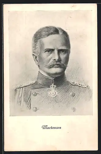 AK Heerführer August von Mackensen, Portrait