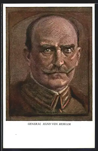 AK Portrait General Hans von Beseler in Uniform