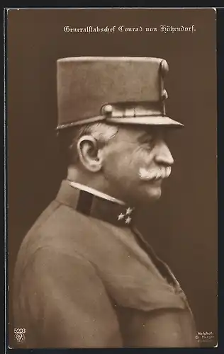AK Generalstabschef Conrad von Hötzendorf in Uniform