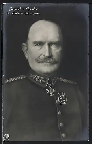 AK Heerführer General von Beseler, Der Eroberer Antwerpens