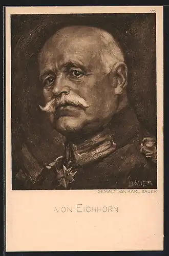 Künstler-AK Heerführer General von Eichhorn