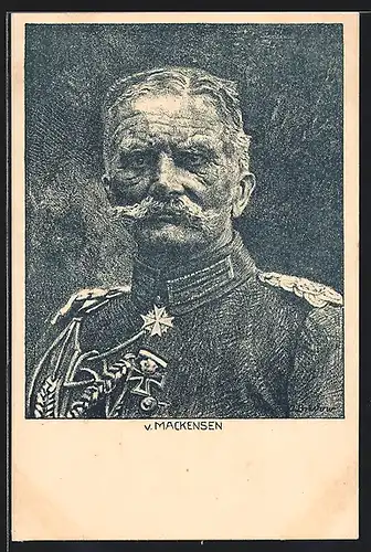 AK Heerführer von Mackensen, Portrait