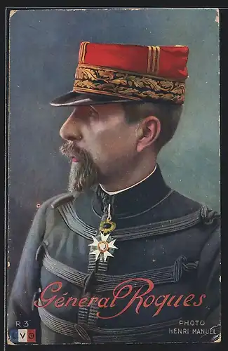 AK Heerführer General Roques in Uniform