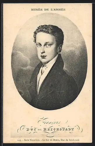 AK Musée de l`Armée, Salle Napoléon, Le Roi de Rome, Duc de Reichstadt