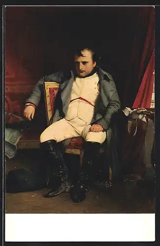 AK Napoleon auf einem Stuhl sitzend