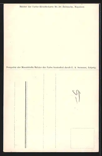 AK Napoleon auf einem Stuhl sitzend