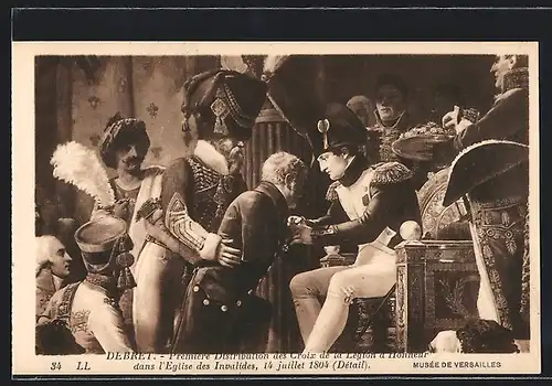 Künstler-AK Versailles, Musée de Versailles, Premiere Distribution des Croix de la Legion a Honneur