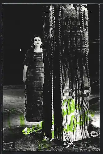 AK Opernsängerin Ludmila Drorakova auf der Bühne, Autograph