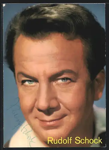 AK Kammersänger Rudolf Schock, Autograph