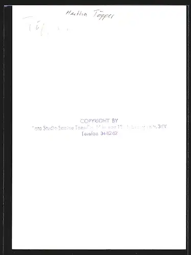 AK Opernsängerin Hertha Töpper mit Lyra, mit original Autograph