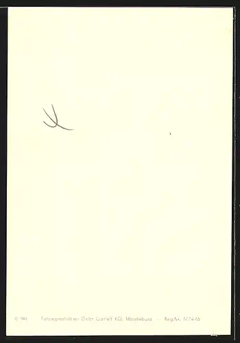 AK Opernsänger Peter Wieland im Anzug am Lächeln, mit original Autograph