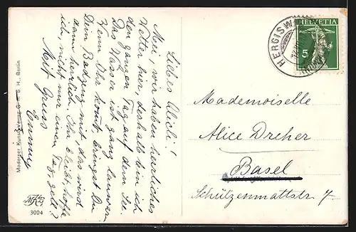 AK Zwei Terrier auf einer Wiese