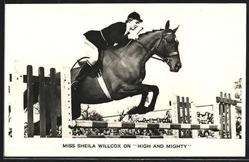 AK Springreiterin Sheila Willcox auf High and Mighty