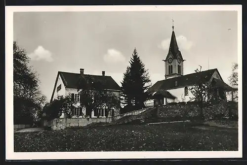 AK Leutwil, Kirche & Pfarrhaus vorm dem Umbau
