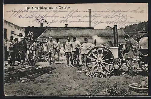 AK Galizien, Soldaten an der Goulaschkanone, Gastronomie