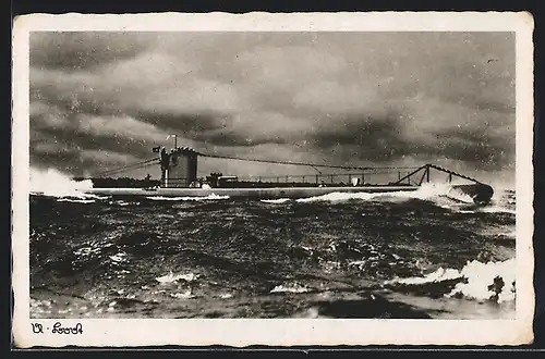 AK U-Boot bei unruhiger See