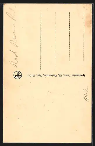 AK Radsportler Adolphe van Nevele, mit Autograph