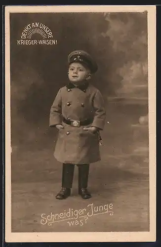 AK Kinder Kriegspropaganda, Schneidiger Junge was?