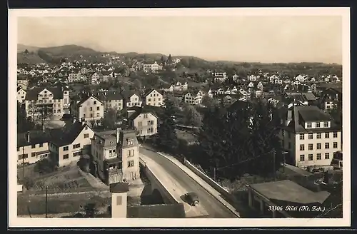 AK Rüti, Teilansicht der Stadt