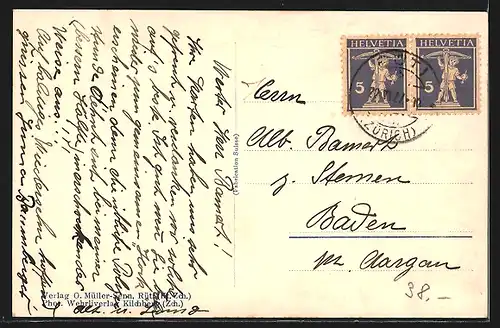 AK Rüti, Teilansicht der Stadt