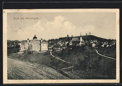AK Menzingen, Panoramablick