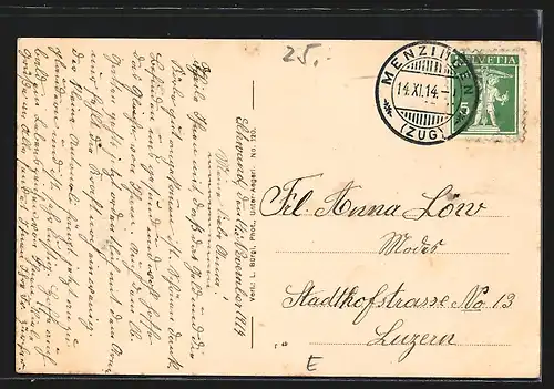 AK Menzingen, Panoramablick