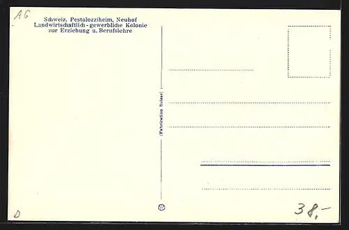 AK Birr, Schweiz. Pestalozziheim Neuhof