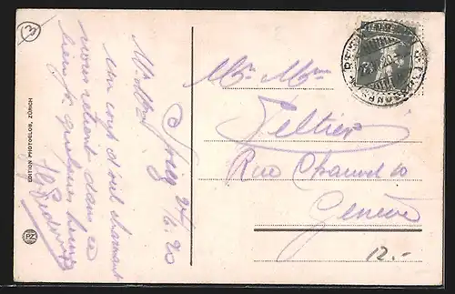 AK Spiez, Teilansicht gegen Gunten