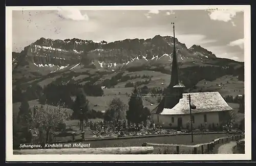 AK Schangnau, Kirchlein mit Hohgant