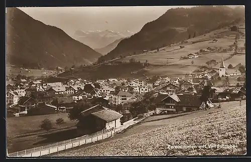 AK Zweisimmen, Teilansicht mit Wildstrubel