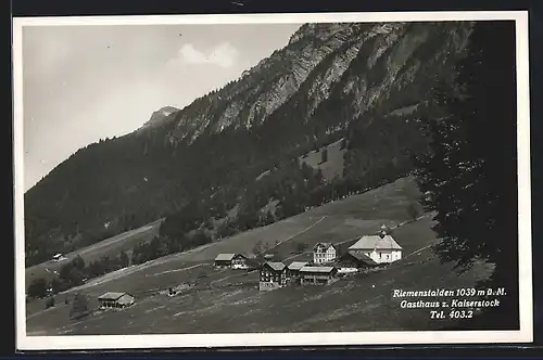 AK Riemenstalden, Gasthaus zum Kaiserstock und Panorama
