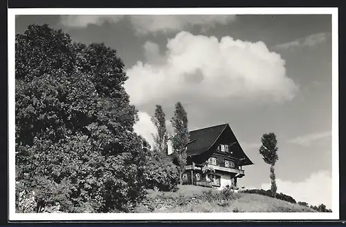 AK Herrliberg am Zürichsee, Blick auf Pension