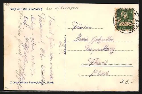 AK Oftringen, Blick nach Bad Lauterbach