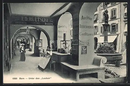 AK Bern, Unter den Lauben, ED. Rüetschi