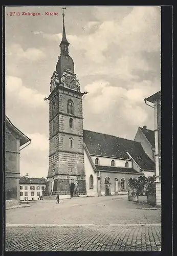 AK Zofingen, Strassenpartie an der Kirche