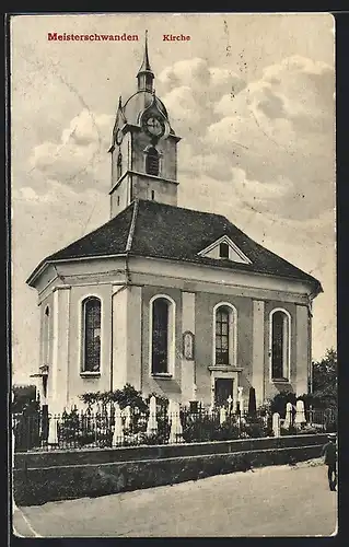 AK Meisterschwanden, Ansicht der Kirche