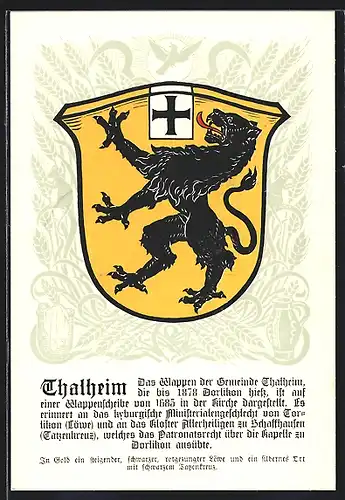 AK Thalheim, Wappen der Gemeinde
