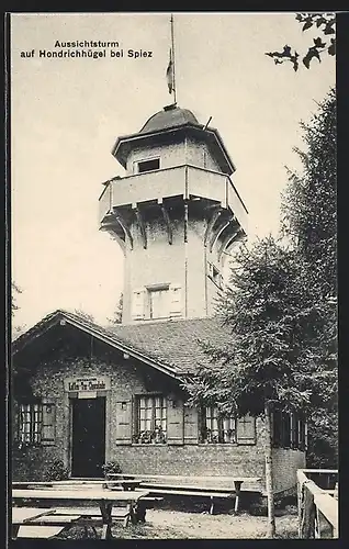 AK Spiez, Aussichtsturm auf Hondrichhügel