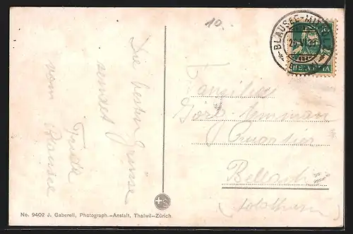 AK Blausee /Lotschberg-Route, Ortsansicht mit Bootspartie