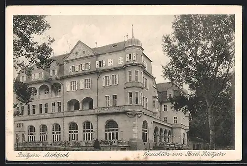 AK Bad Pöstyen, Blick auf grosses Gebäude