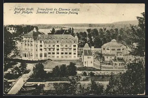AK Bad Pöstyén, Irmabad mit Thermia-Palast