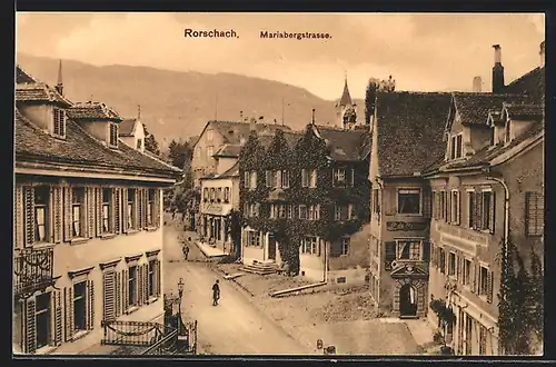 AK Rorschach, Blick in die Mariabergstrasse